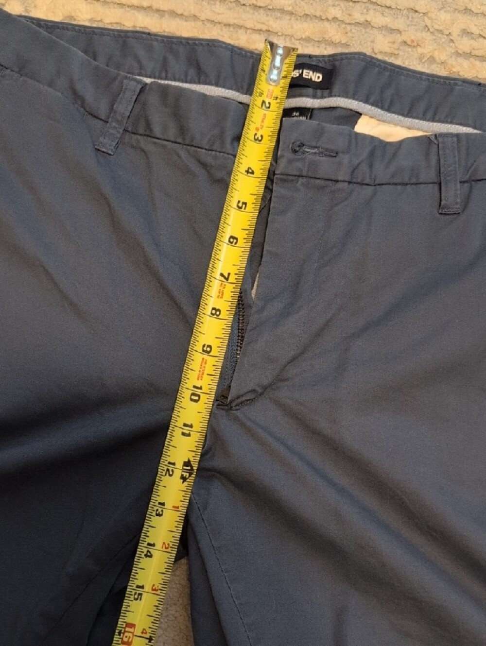 Lands' End Men's Blue Chinos - Picture 6 of 10